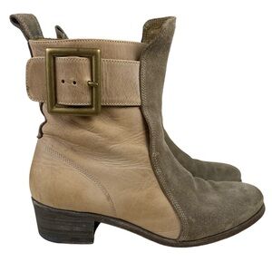 Billy Reid Ankle Boots Women 6 Calf Suede Leather Booties 1203 Made in Italy